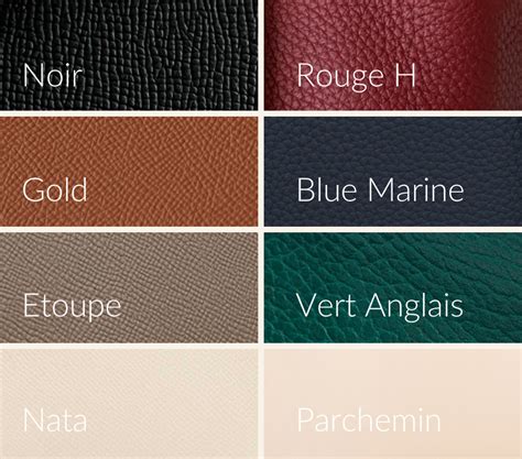 hermes 9j color|Hermes leather color code.